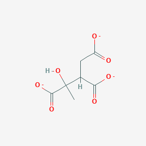 molecular formula C7H7O7-3 B1262240 3-Hydroxybutane-1,2,3-tricarboxylate 