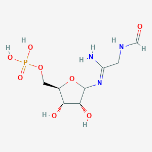 molecular formula C8H16N3O8P B1262241 2-formamido-N(1)-(5-phospho-D-ribosyl)acetamidine 