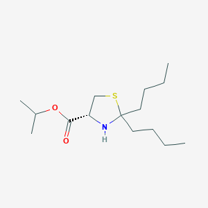 propan-2-yl (4R)-2,2-dibutyl-1,3-thiazolidine-4-carboxylate