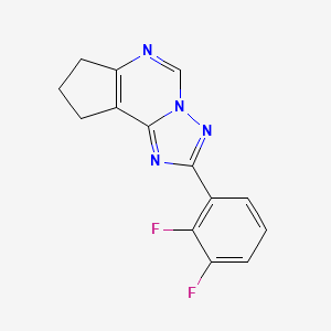 4-(2,3-Difluorophenyl)-3,5,6,8-tetraazatricyclo[7.3.0.0{2,6}]dodeca-1(9),2,4,7-tetraene