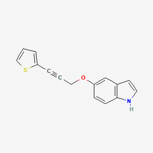 5-{[3-(Thiophen-2-yl)prop-2-yn-1-yl]oxy}-1H-indole