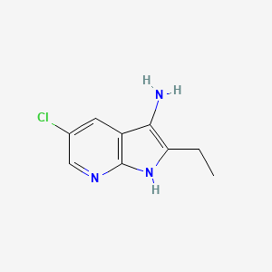 1H-pyrrolo[2,3-b]pyridin-3-amine, 5-chloro-2-ethyl-