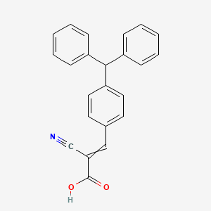 2-Cyano-3-[4-(diphenylmethyl)phenyl]prop-2-enoic acid