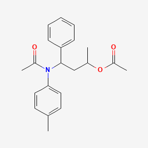 4-[Acetyl(4-methylphenyl)amino]-4-phenylbutan-2-yl acetate