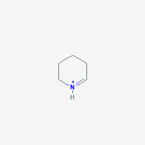 molecular formula C5H10N+ B1262255 1-Piperideinium 