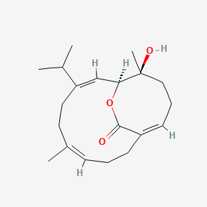 molecular formula C20H30O3 B1262256 Echinodolide B 