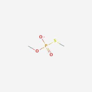 molecular formula C2H6O3PS- B1262259 O,S-Dimethyl hydrogen phosphorothioate 