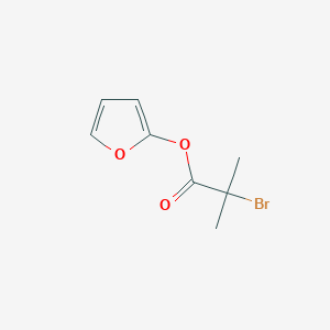 molecular formula C8H9BrO3 B12622590 Furan-2-yl 2-bromo-2-methylpropanoate CAS No. 918546-01-7