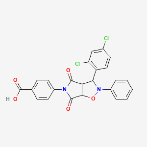 4-[3-(2,4-dichlorophenyl)-4,6-dioxo-2-phenylhexahydro-5H-pyrrolo[3,4-d][1,2]oxazol-5-yl]benzoic acid