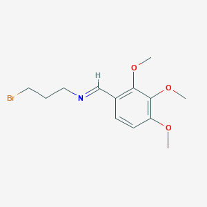 (E)-N-(3-Bromopropyl)-1-(2,3,4-trimethoxyphenyl)methanimine