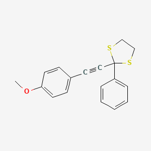 2-[(4-Methoxyphenyl)ethynyl]-2-phenyl-1,3-dithiolane