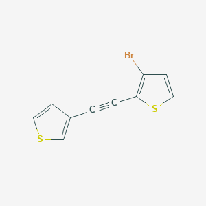 3-Bromo-2-[(thiophen-3-yl)ethynyl]thiophene