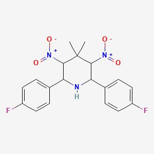 2,6-Bis(4-fluorophenyl)-4,4-dimethyl-3,5-dinitropiperidine