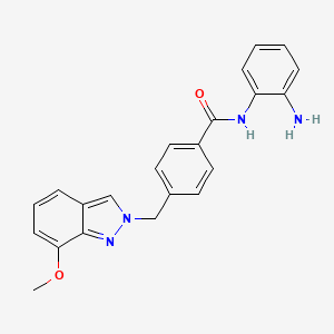 molecular formula C22H20N4O2 B12622644 N-(2-Aminophenyl)-4-[(7-methoxy-2H-indazol-2-yl)methyl]benzamide CAS No. 920315-43-1