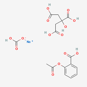 molecular formula C16H17NaO14 B1262265 Alka-seltzer CAS No. 53663-74-4