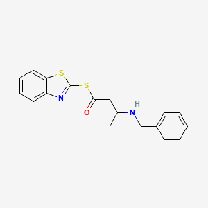 S-1,3-Benzothiazol-2-yl 3-(benzylamino)butanethioate