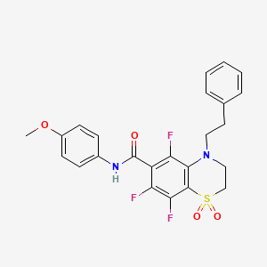 molecular formula C24H21F3N2O4S B12622666 C24H21F3N2O4S 