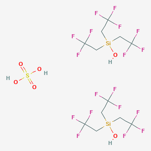 Hydroxy-tris(2,2,2-trifluoroethyl)silane;sulfuric acid