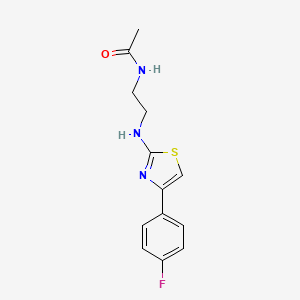 N-(2-{[4-(4-Fluorophenyl)-1,3-thiazol-2-yl]amino}ethyl)acetamide