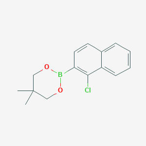 molecular formula C15H16BClO2 B12622700 2-(1-Chloronaphthalen-2-yl)-5,5-dimethyl-1,3,2-dioxaborinane CAS No. 918630-48-5