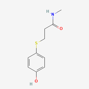 3-[(4-Hydroxyphenyl)sulfanyl]-N-methylpropanamide