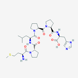 molecular formula C32H50N8O7S B12622722 L-Methionyl-L-prolyl-L-leucyl-L-prolyl-L-prolyl-L-histidine CAS No. 916136-96-4