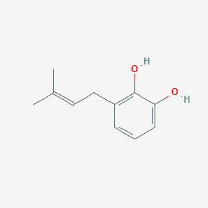 molecular formula C11H14O2 B1262281 3-(All-trans-polyprenyl)catechol 