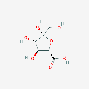 molecular formula C6H10O7 B1262287 beta-D-fructuronic acid 