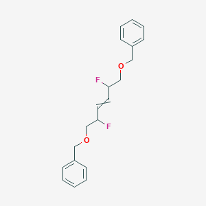 1,1'-[(2,5-Difluorohex-3-ene-1,6-diyl)bis(oxymethylene)]dibenzene