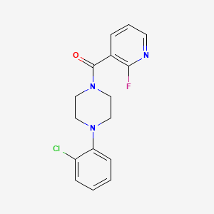 [4-(2-Chlorophenyl)piperazin-1-yl](2-fluoropyridin-3-yl)methanone