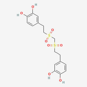 4-[2-[2-(3,4-Dihydroxyphenyl)ethylsulfonylmethylsulfonyl]ethyl]benzene-1,2-diol