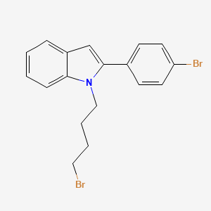 1-(4-Bromobutyl)-2-(4-bromophenyl)-1H-indole