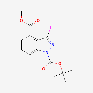 1-Tert-butyl 4-methyl 3-iodo-1H-indazole-1,4-dicarboxylate