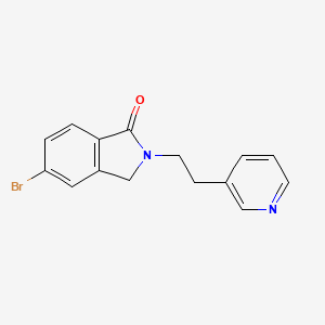 5-Bromo-2-[2-(pyridin-3-yl)ethyl]-2,3-dihydro-1H-isoindol-1-one