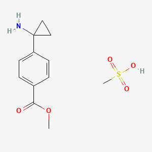 methanesulfonic acid;methyl 4-(1-aminocyclopropyl)benzoate