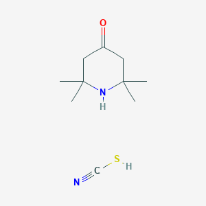 2,2,6,6-Tetramethylpiperidin-4-one;thiocyanic acid