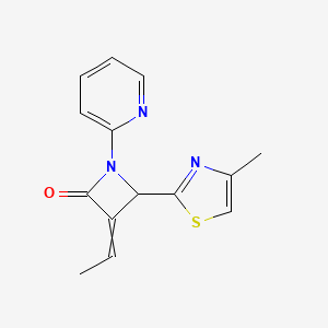 3-Ethylidene-4-(4-methyl-1,3-thiazol-2-yl)-1-(pyridin-2-yl)azetidin-2-one