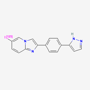 [125I]6-iodo-2-[4-(1H-pyrazol-3-yl)phenyl]imidazo[1,2-a]pyridine