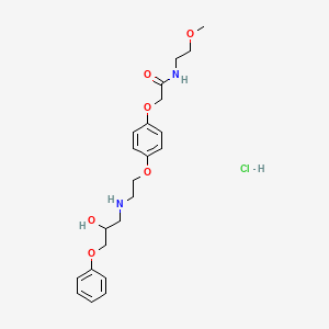 molecular formula C22H31ClN2O6 B1262308 ICI-D 7114 (hydrochloride) 