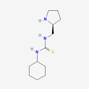 N-Cyclohexyl-N'-{[(2S)-pyrrolidin-2-yl]methyl}thiourea