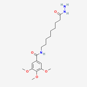 molecular formula C19H31N3O5 B12623108 N-(9-Hydrazinyl-9-oxononyl)-3,4,5-trimethoxybenzamide CAS No. 918494-59-4