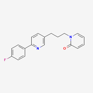 molecular formula C19H17FN2O B12623119 1-{3-[6-(4-Fluorophenyl)pyridin-3-yl]propyl}pyridin-2(1H)-one CAS No. 918145-93-4