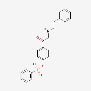 4-[N-(2-Phenylethyl)glycyl]phenyl benzenesulfonate