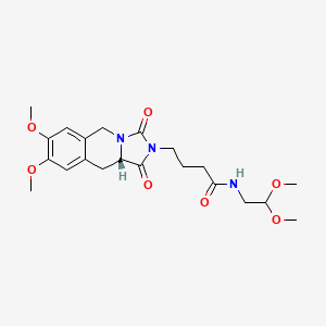 4-[(10aS)-7,8-dimethoxy-1,3-dioxo-1,5,10,10a-tetrahydroimidazo[1,5-b]isoquinolin-2(3H)-yl]-N-(2,2-dimethoxyethyl)butanamide