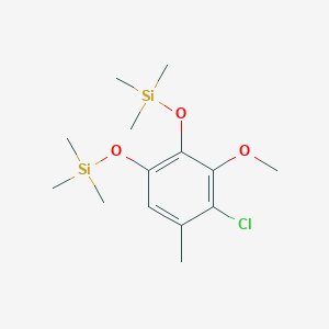 [(4-Chloro-3-methoxy-5-methyl-1,2-phenylene)bis(oxy)]bis(trimethylsilane)