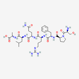 L-Seryl-L-prolyl-L-phenylalanyl-N~5~-(diaminomethylidene)-L-ornithyl-L-glutaminyl-L-leucyl-L-alanine