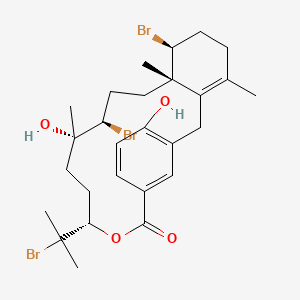 molecular formula C27H37Br3O4 B1262330 溴藻胶质 A 