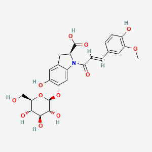 molecular formula C25H27NO12 B1262337 欧芥菜素 B 