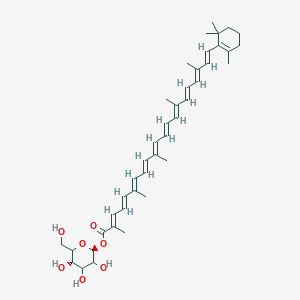 molecular formula C41H56O7 B1262341 神经孢黄素β-D-葡萄糖苷 