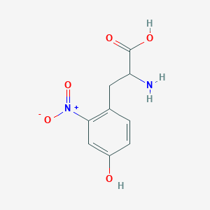 molecular formula C9H10N2O5 B1262343 2-硝基酪氨酸 